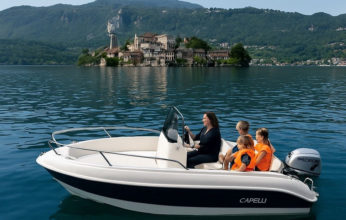 Noleggio barca  sul Lago d'Orta  a Omegna