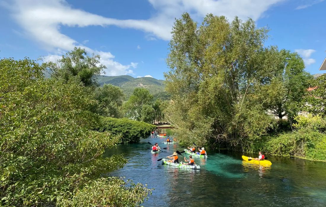 Tour in canoa e mini trekking alle sorgenti del Pescara  a Popoli