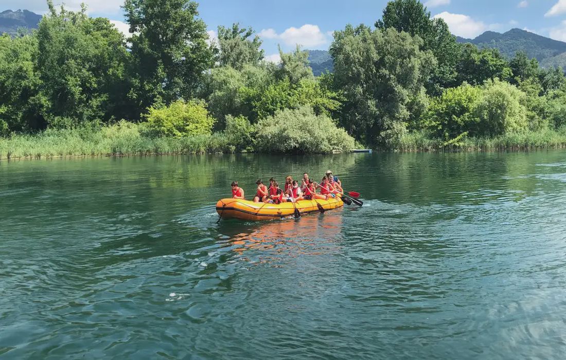 Soft rafting sull'Adda a Villa d'Adda