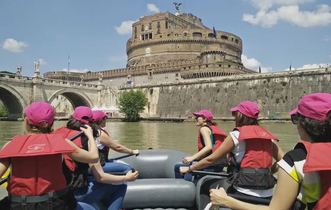 Soft rafting sul Tevere a Roma