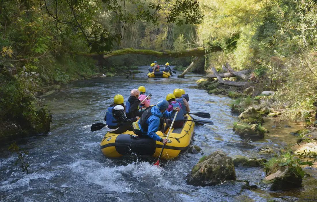 Soft rafting sull'Aniene a Subiaco