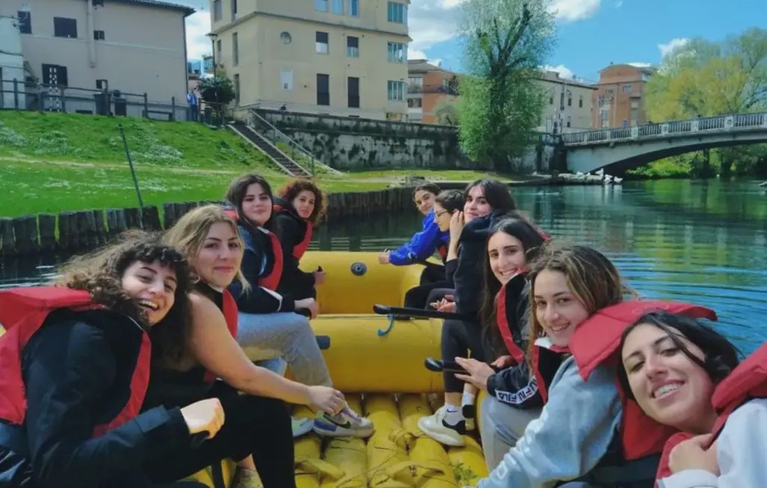 Soft rafting sul fiume Velino a Rieti