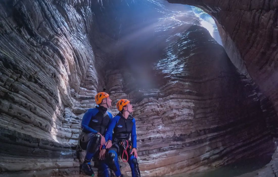 Canyoning in Val Maor ai piedi delle Dolomiti a Borgo Valbelluna