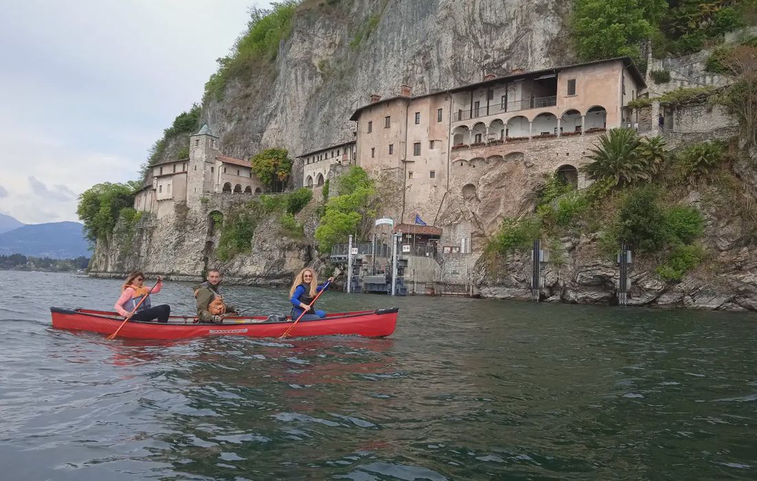 Tour in canoa a Santa Caterina con aperitivo a Arolo
