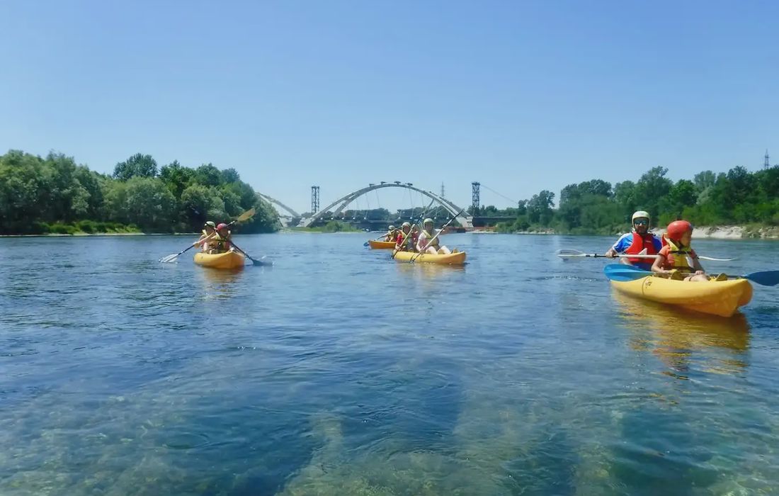 Escursione in kayak sul fiume Ticino a Vigevano