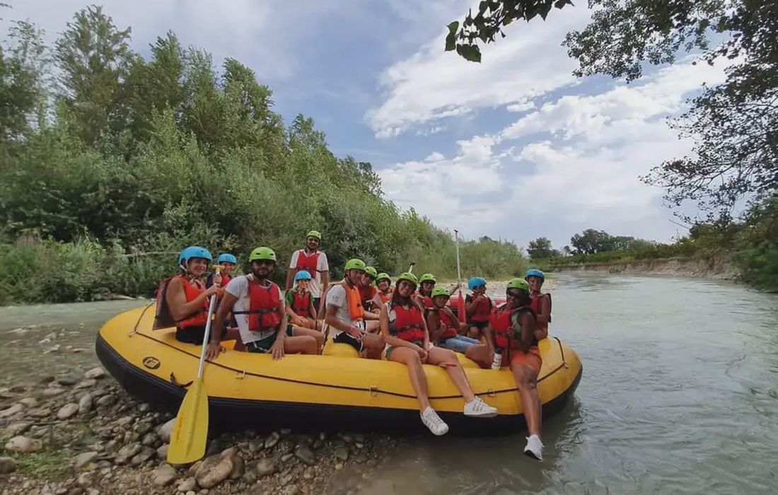 Discesa di rafting sul fiume Sangro a Sant'Eusanio del Sangro