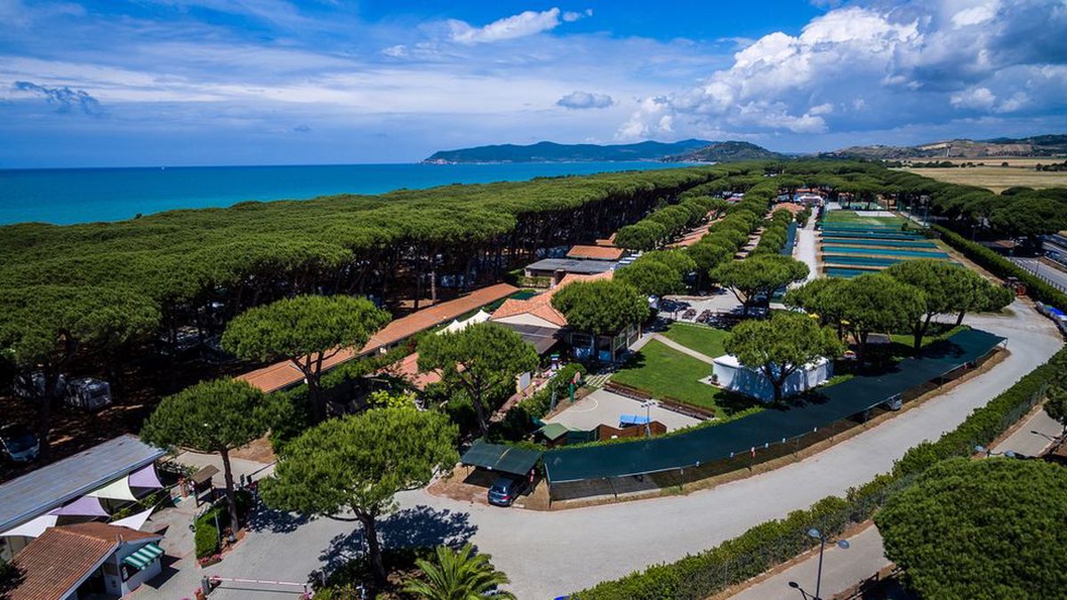  Veduta aerea - Camping Village Marina Chiara a Albinia Orbetello