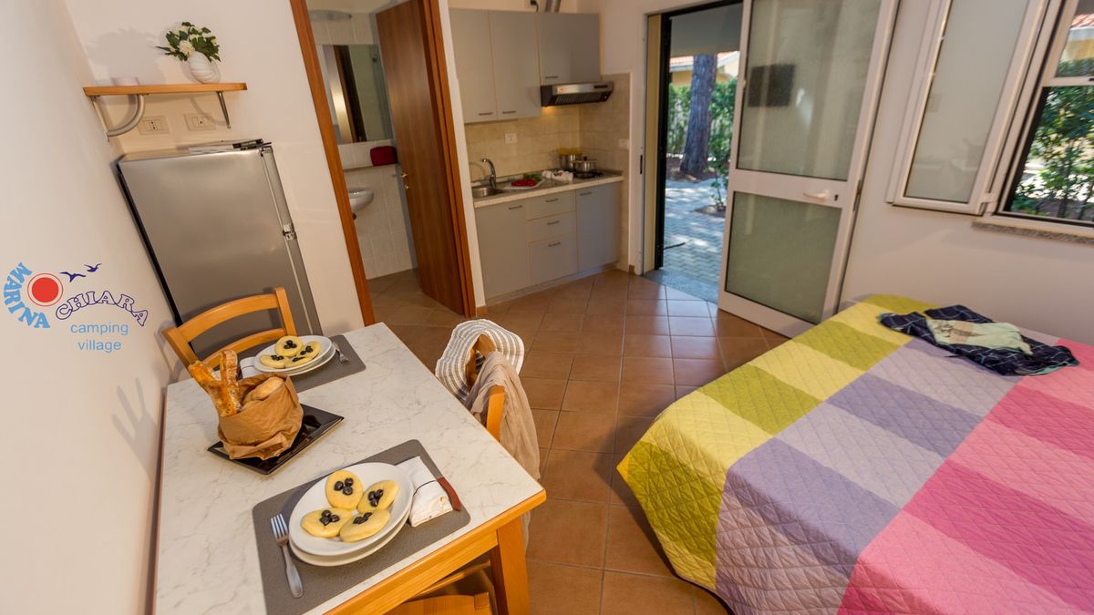  Bungalow monolocale 2 posti - Camping Village Marina Chiara a Albinia Orbetello