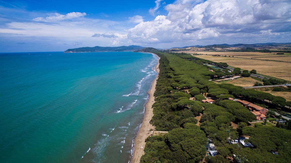  Spiaggia fronte campeggio - Camping Voltoncino a Albinia Orbetello