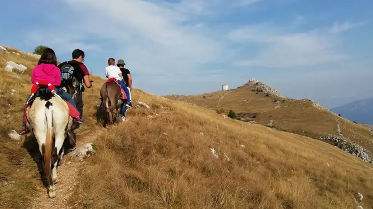   - Trekking con gli asini a Rocca Calascio a Santo Stefano di Sessanio