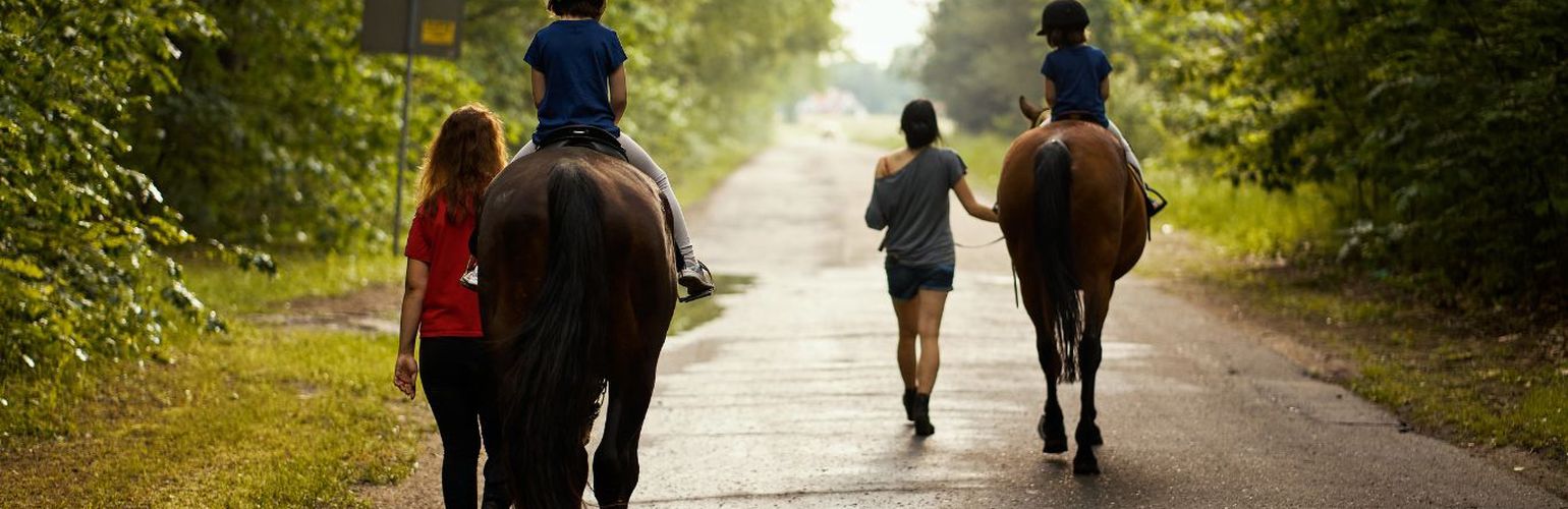 Passeggiate a cavallo con i bambini