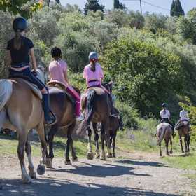 Passeggiata a cavallo con picnic