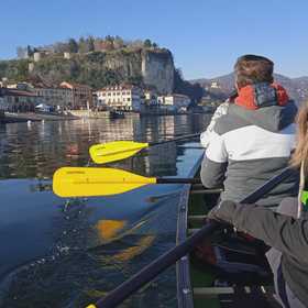 Tour in canoa canadese da Angera ad Arona