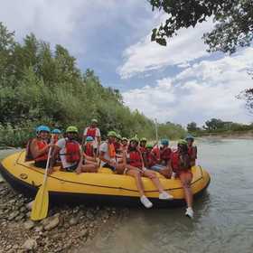 Discesa di rafting sul fiume Sangro