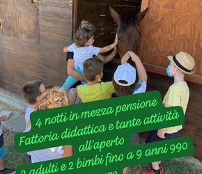 Offerta vacanza bambini Agriturismo Scannano  a Rapolano terme 
