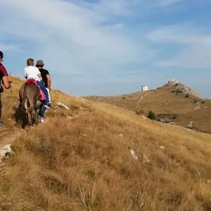 Trekking con gli asini a Rocca Calascio