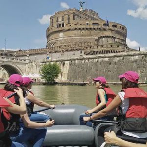 Soft rafting sul Tevere