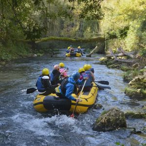 Soft rafting sull'Aniene