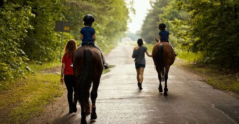 Passeggiate a cavallo con i bambini