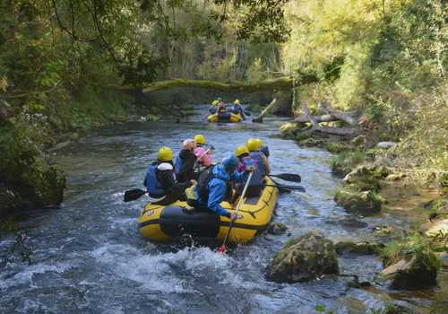 Soft rafting sull'Aniene