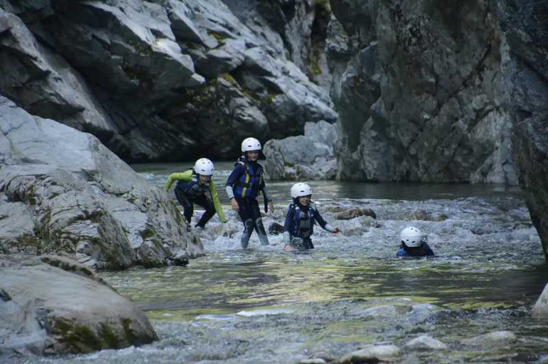 Canyoning per famiglie sul fiume Sesia