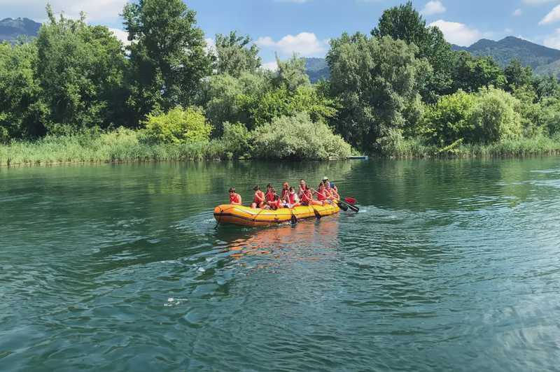 Soft rafting sull'Adda