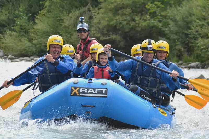 Battesimo del rafting sul fiume Noce