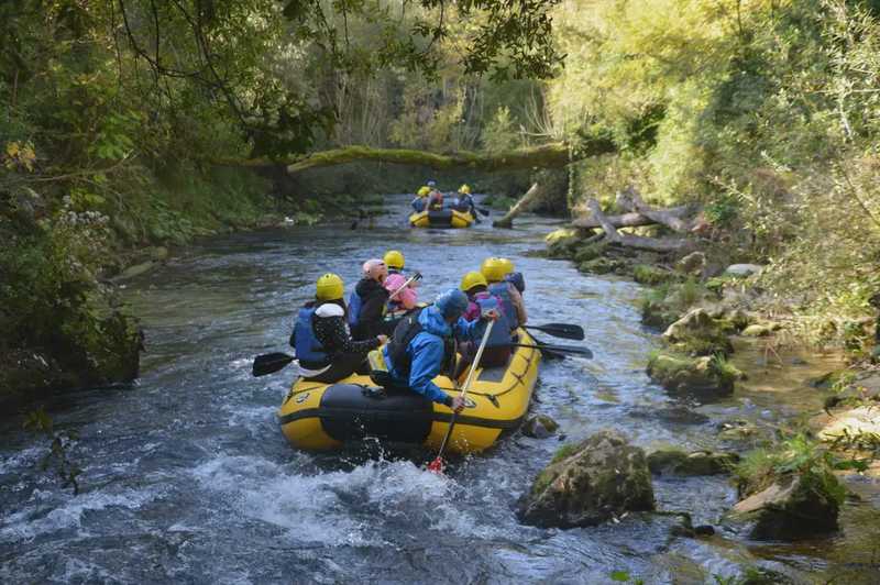 Soft rafting sull'Aniene