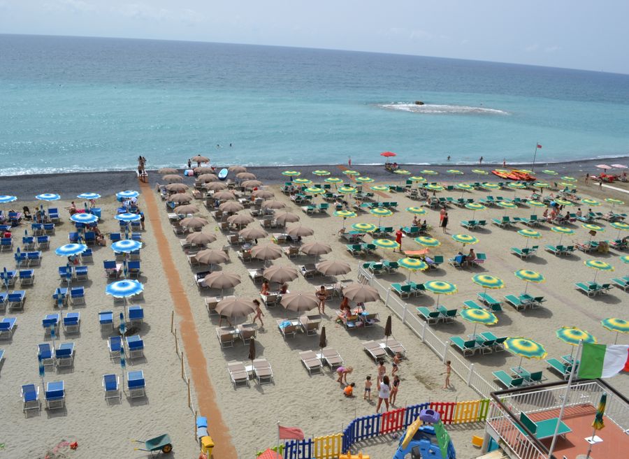 la spiaggia di Diano Marina