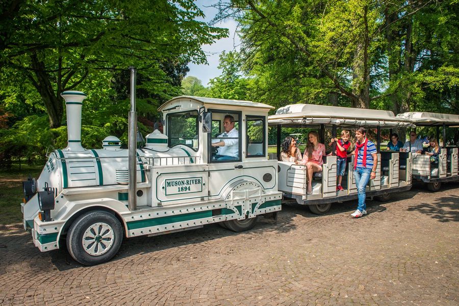 In trenino al Parco Giardino Sigurtà