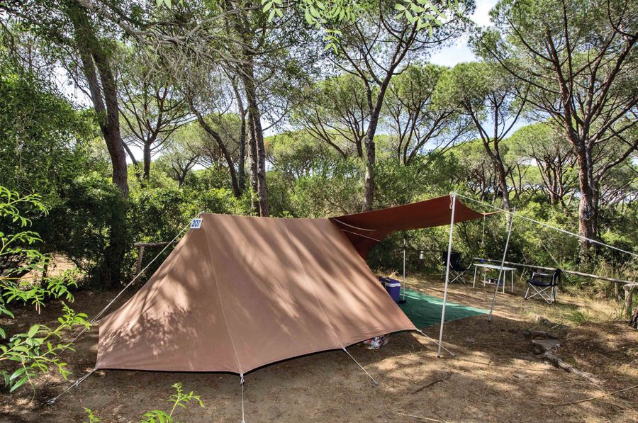 le piazzole del campeggio Maremma