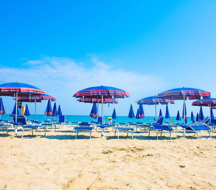 La spiaggia di Viserba