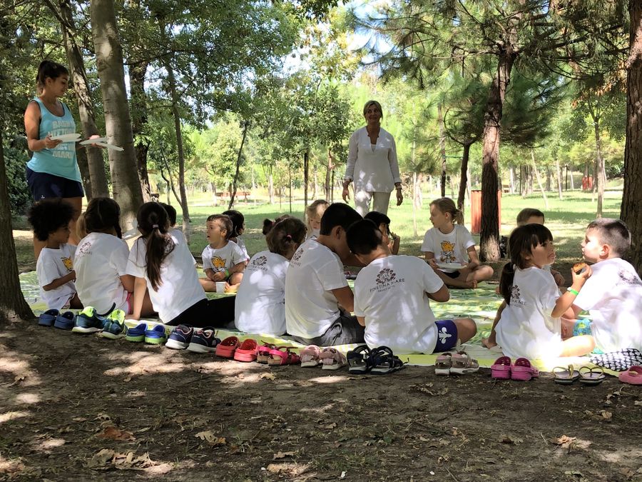 Merenda al Pineta con i bambini