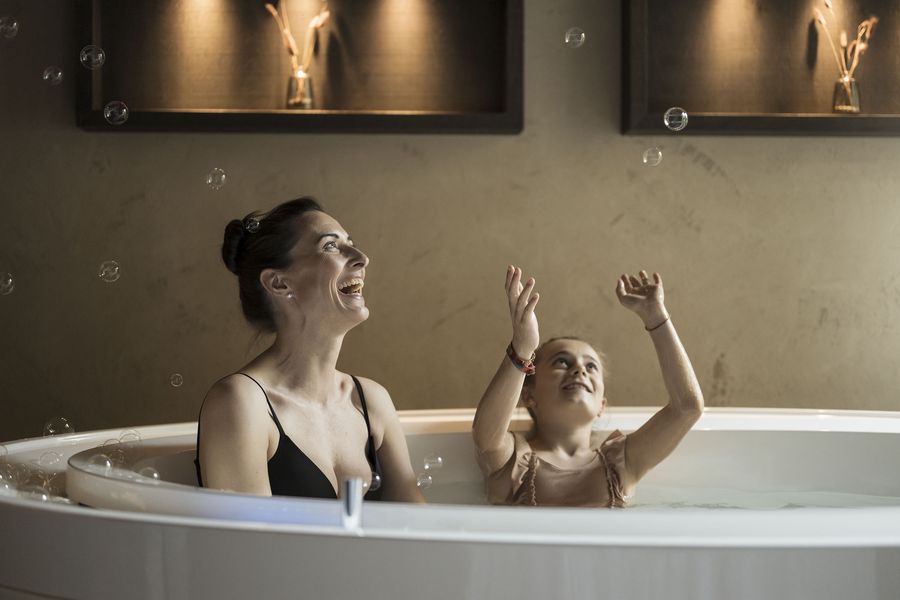 idromassaggio con i bambini