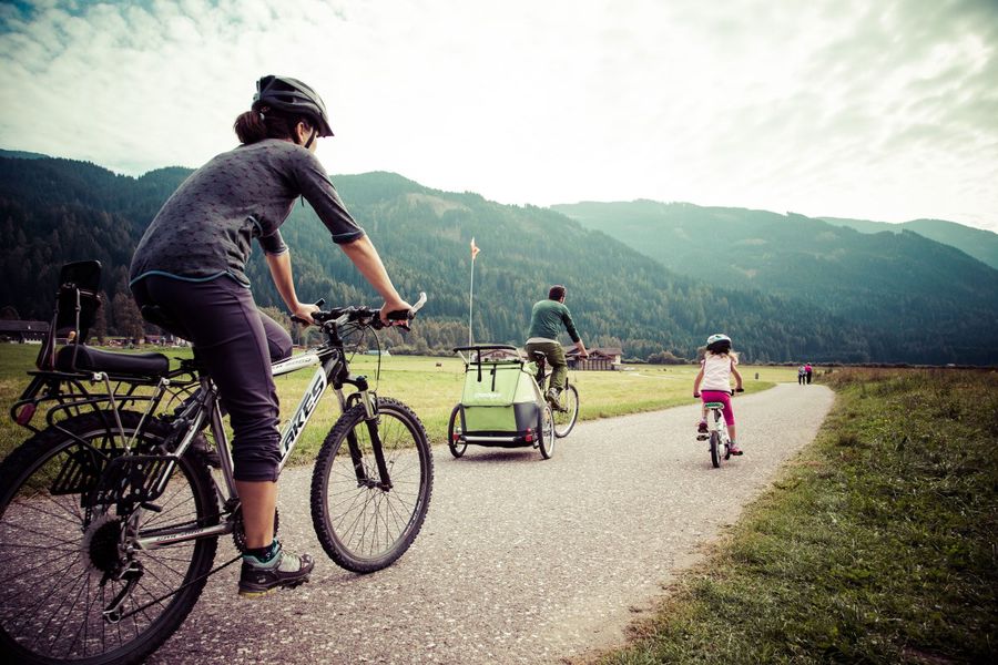 pista ciclabile per famiglie val di fiemme