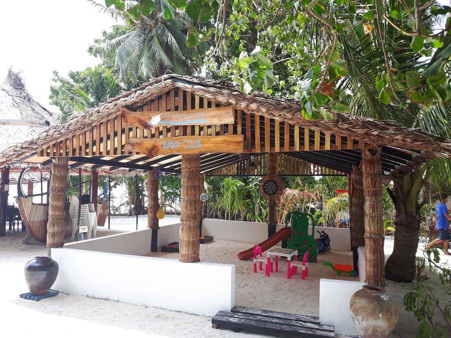 Mini club della Guest hause alle Maldive