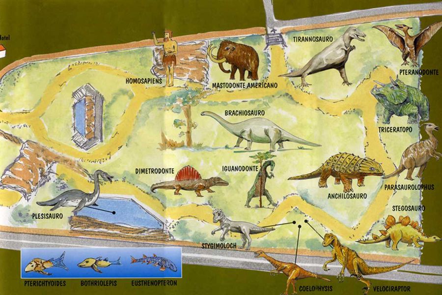 parco in Puglia dei dinosauri Castellana con le famiglie