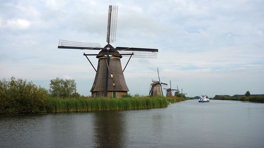 Mulini di Kinderdijk in Olanda