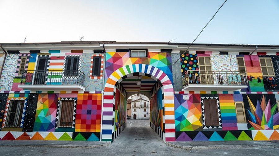 murales di Aielli in Abruzzo