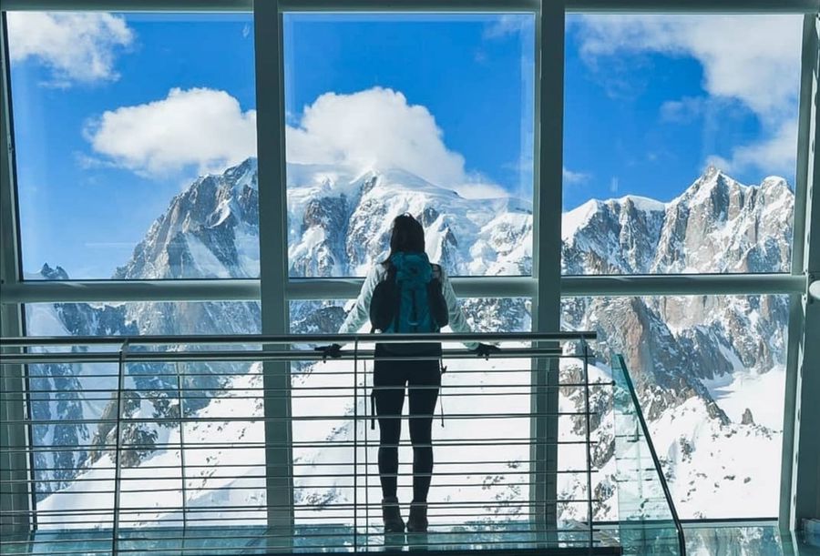 Il Monte Bianco sullo Skyway