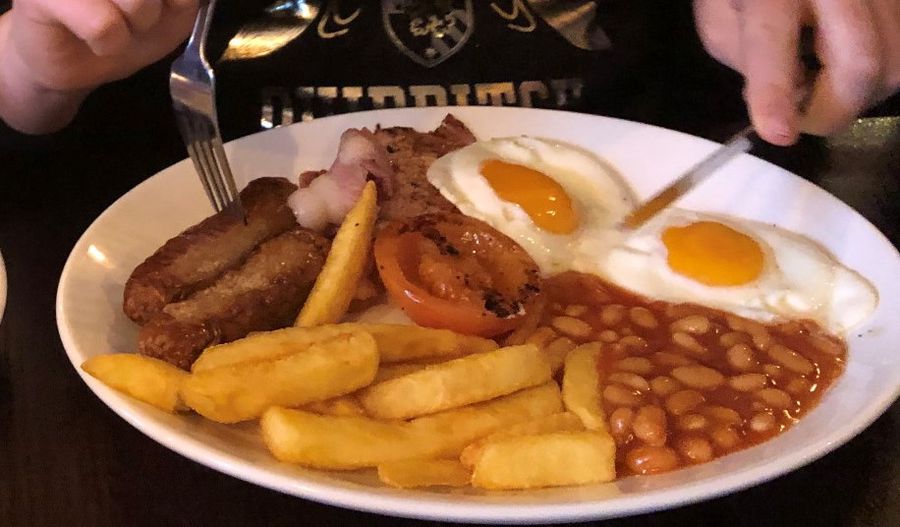 full english breakfast a Londra