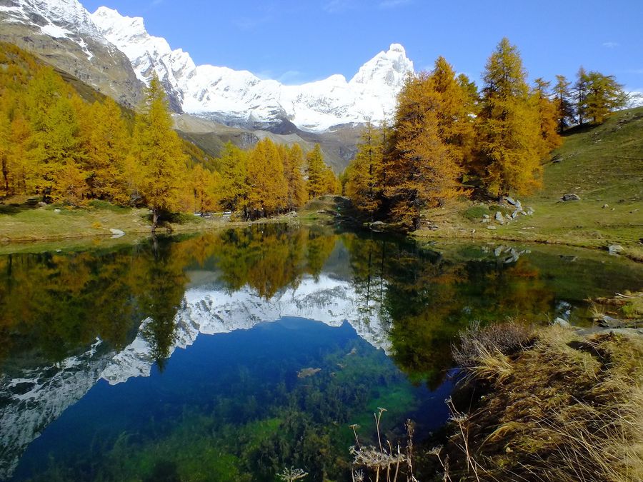 Lago bleu in val d'aosta