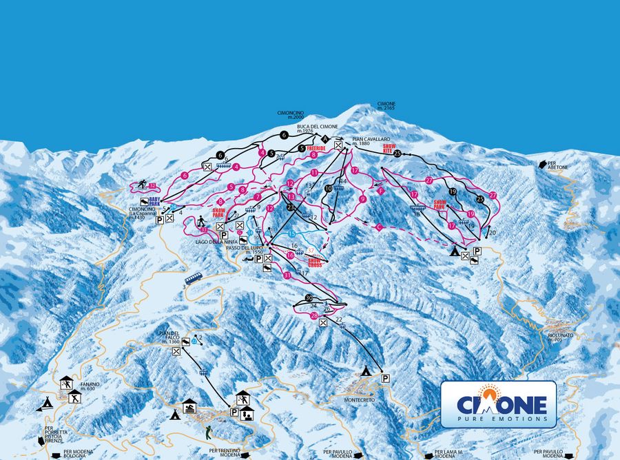 sciare al Cimone