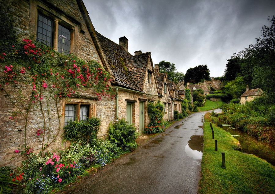 Case in pietra e natura a Bibury, Cotswolds