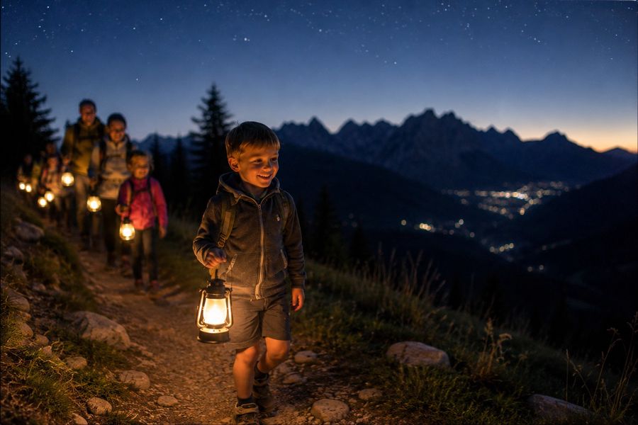 lanternata sulle Dolomiti