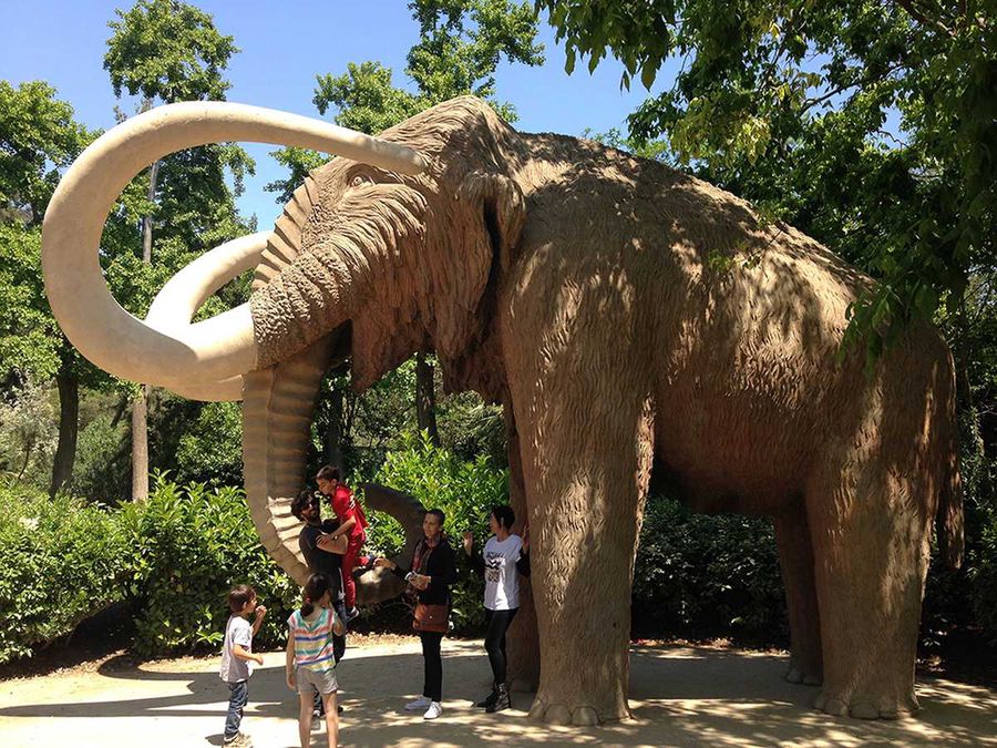 Il mammut al Parco della Ciutadella - Barcellona con i bambini