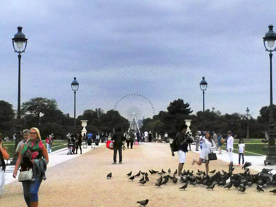 Giardini del Tuileries Parigi per le famiglie con bambini