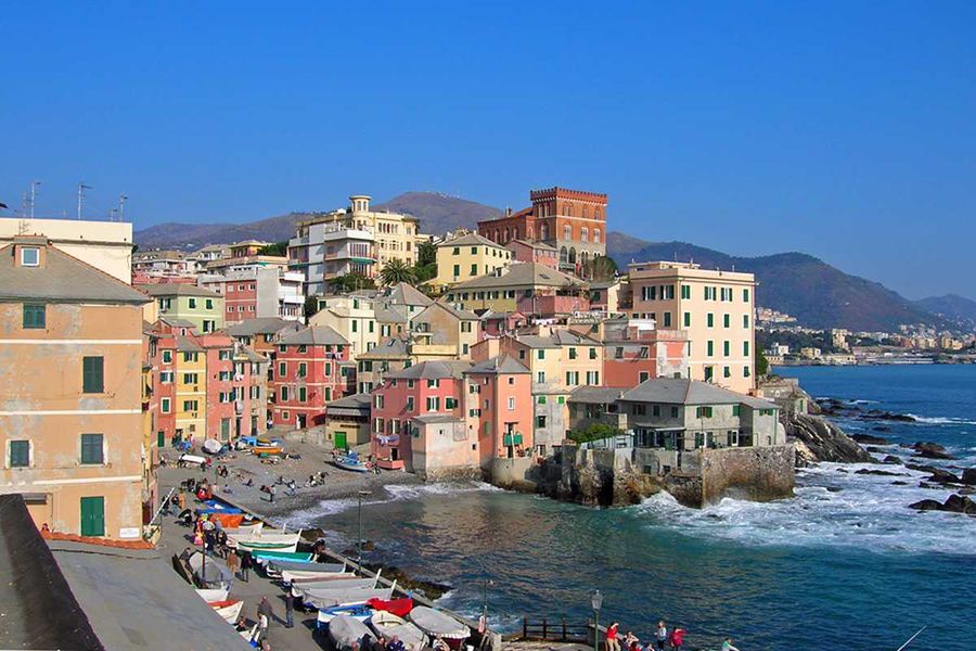 la spiaggia di Boccadasse - Genova con i bambini