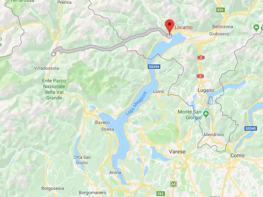 mappa treno del foliage