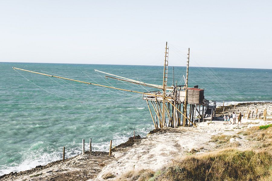 un trabucco in Puglia